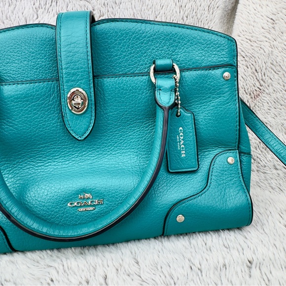 COACH Grain Leather Mercer 24 Satchel Handbag - Picture 5 of 11